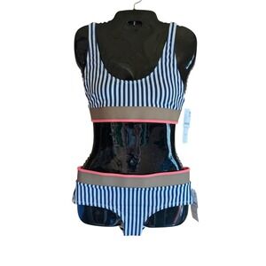 Seea Bikini Set 2 Pc Women M Nautical Surf Athletic Coastal Free People Movement